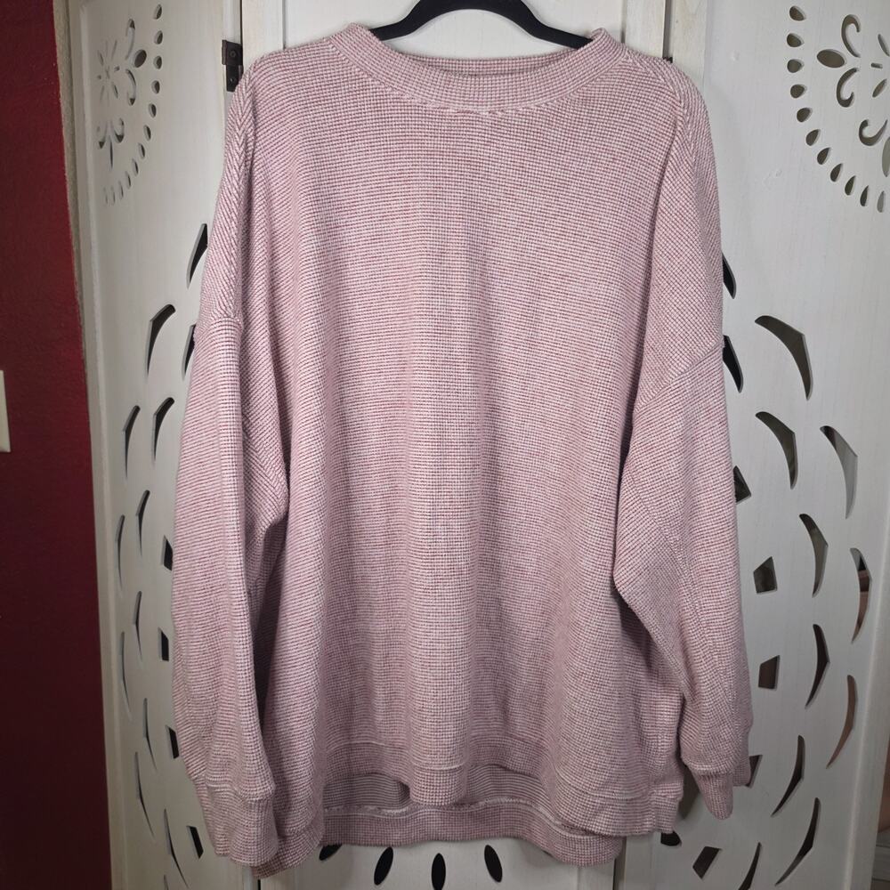 Aerie American Eagle Womens Waffle-Knit Crewneck Oversized Preppy Sweater Sz XXL